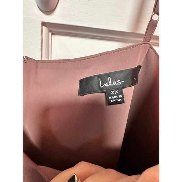 Lulus Reinette Mauve Purple Midi Dress Size 2X - Picture 6 of 9